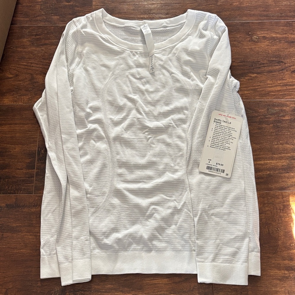 lululemon athletica White Long Sleeve Tee